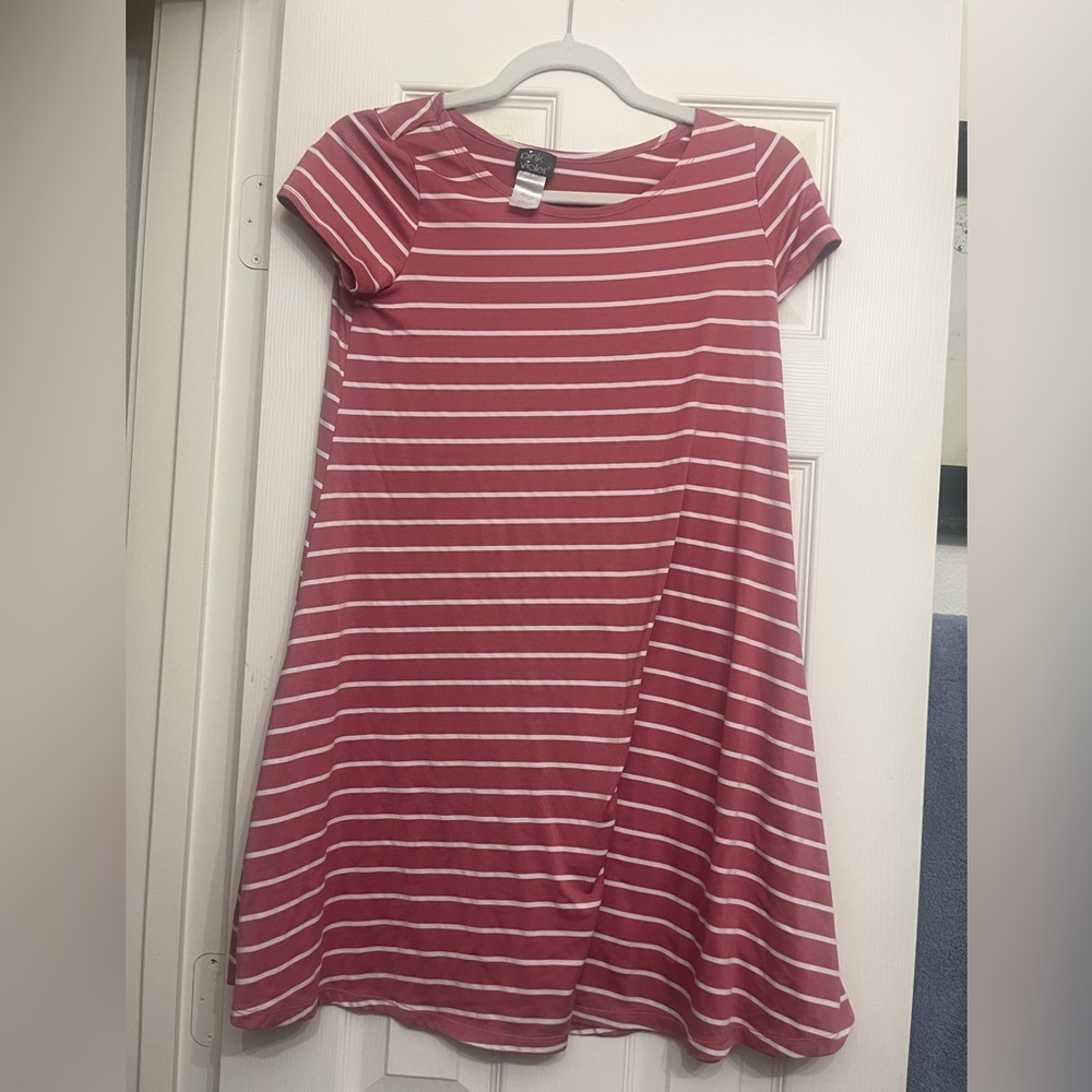 PINK Victoria's Secret Striped Mini Dress - Red and White